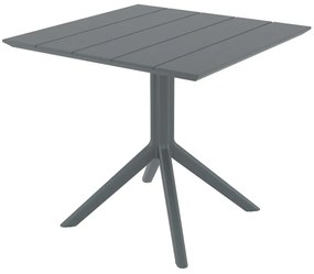 PARIS DARK GREY 80X80X74εκ. ΤΡΑΠΕΖΙ ΠΟΛ/ΝΙΟΥ 80X80X74εκ.