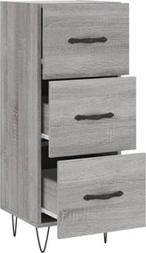 vidaXL Ντουλάπι Γκρι Sonoma 34,5x34x90 εκ. από Επεξεργασμένο Ξύλο