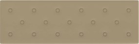 vidaXL Κεφαλάρι Τοίχου 12 pcs Καπουτσίνο 90 x 30 cm Τεχνητό Δέρμα