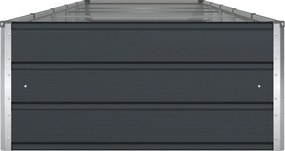 vidaXL Γλάστρα Ανθρακί 195 x 100 x 45 εκ Επικαλυμμένος Χάλυβας