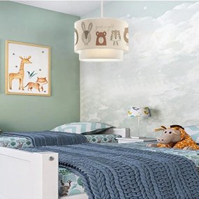 Φωτιστικό οροφής Peppa Megapap υφασμάτινο με χαριτωμένα ζωάκια 30x20x70εκ. - Ύφασμα - GP029-0058,3