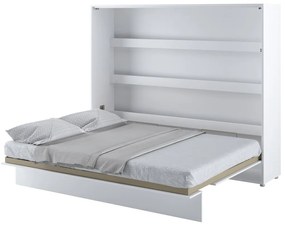 Κρεβάτι - ντουλάπα Concept Pro Lenart AH115, Διπλό, Άσπρο, 160x200, Πλαστικοποιημένη μοριοσανίδα, Τάβλες για Κρεβάτι, 188x211x177cm, 165 kg