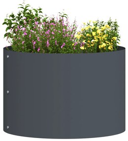 vidaXL Γλάστρα Κήπου Ανθρακί 30 x 30 x 20 cm Ατσάλι