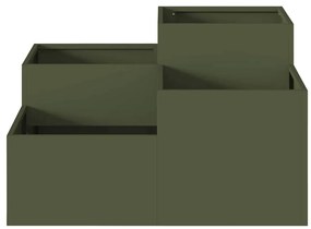 vidaXL Κηποθήκη 80 x 80 x 48 εκ. Ελιά σε Ατσάλι
