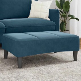 vidaXL Υποπόδιο Μπλε 77x55x31 εκ. Βελούδινο