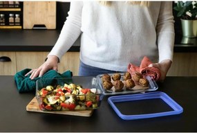 Σετ με Κυτία Γεύματος Pyrex Μπλε Διαφανές 800 ml 3 Τεμάχια