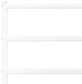 Πλαίσιο Κρεβατιού με Κεφαλάρι/Ποδαρικό Λευκό 107x203 εκ Μέταλλο - Λευκό