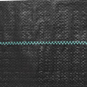 vidaXL Μεμβράνη Εδαφοκάλυψης Μαύρη 2x25 μ. από Πολυπροπυλένιο