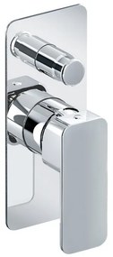 Eurorama Quadra Chrome Μίκτης Εντοιχισμού 2 Εξόδων με Εκτροπέα 144030SL-100