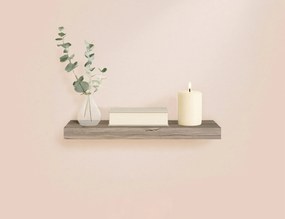 ΡΑΦΙΈΡΕΣ/ΡΆΦΙΑ ΤΟΊΧΟΥ FLOATING SHELF MDF L75*22,8CM WHITE OAK 6RAN792CN