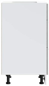 vidaXL κάτω ντουλάπι Lyon σκυρόδεμα γκρι 40x46x81,5 cm