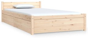 vidaXL Πλαίσιο Κρεβατιού με Συρτάρια 100 x 200 εκ.