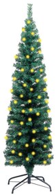vidaXL Χριστουγεν. Δέντρο Προαναμμένο Τεχνητό Βάσεις Πράσινο 150εκ PVC