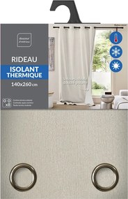 Κουρτίνα Chenille Douceur d'intérieur - 140x260cm - Λευκό