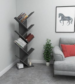 Βιβλιοθήκη - Hitit - Χρώμα Ανθρακί - 46x22x129εκ