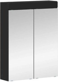 vidaXL Σετ Επίπλων Μπάνιου TULUM 2 τεμ. Μαύρο 60 x 34 x 63 εκ