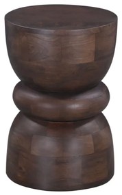 ASPEN SIDE TABLE ΚΑΡΥΔΙ ΣΚΟΥΡΟ 33,5x33,5xH50cm - 04-0997