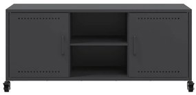 vidaXL Έπιπλο Τηλεόρασης Μαύρο 100,5x39x43,5 εκ. Ατσάλι