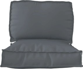 vidaXL Σετ Μαξιλαριών Πάγου 2 pcs Ανθρακί Ύφασμα Όξφορντ