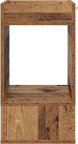 vidaXL End Table 2 pcs Παλιό ξύλο 30 x 30 x 56 εκ. Επεξεργασμένο ξύλο