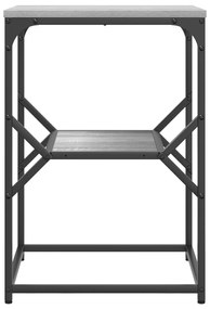 vidaXL Τραπέζι Πλευρικό Γκρι Σονομά 41x40x60 εκ Επεξεργασμένου Ξύλου