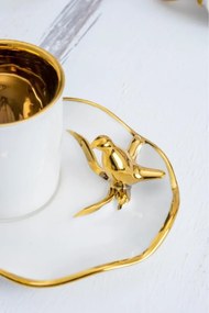 Stewehome Σετ πορσελάνινων φλιτζανιών καφέ για 6 άτομα Λευκό