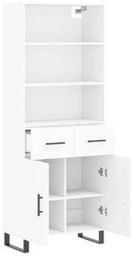 vidaXL Ντουλάπι Λευκό 69,5x34x180 εκ. από Επεξεργασμένο Ξύλο