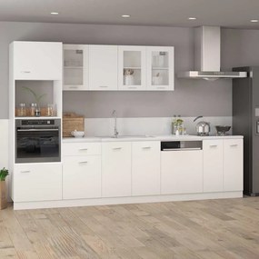 vidaXL Κρεμαστό Ντουλάπι "Lyon" Λευκό 39,5x31x60 εκ. από Τεχνητό Ξύλο
