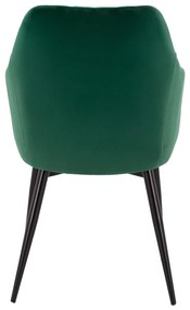 Καρέκλα-Πολυθρόνα CHARLES Βελούδο Κυπαρισσί 52x60x89Υεκ. 2αδα 52x60x89 εκ.
