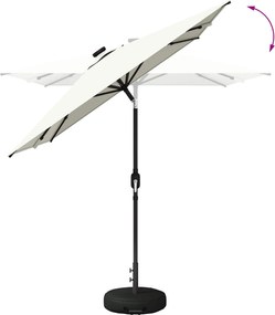 vidaXL Ομπρέλα Κήπου με LED Φώτα και Βάση 200 x 300 cm Πολυεστέρας