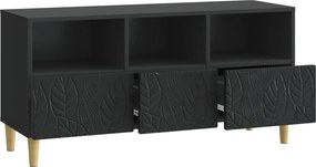 vidaXL Ντουλάπι TV 102 x 34,5 x 50 εκ. Μαύρο Επεξεργασμένο Ξύλο