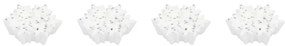 Χριστουγεννιάτικα Κεριά Ρεσώ (Σετ 4τμχ) A-S Snowflakes 183397