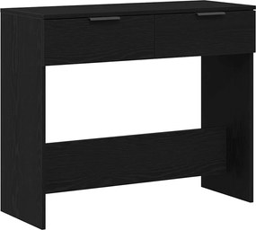 vidaXL Τραπέζι κονσόλας Μαύρη Οξυά 30 x 36 x 75 εκ. Επεξεργασμένο ξύλο