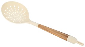 Estia 01-24864 Allure Ρηχή Κουτάλα Κουζίνας Τρυπητή, Ivory