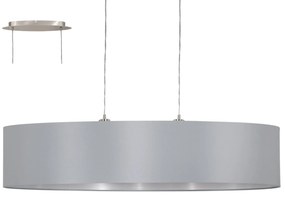 Φωτιστικό Οροφής Maserlo 31617 Grey Eglo Μέταλλο,Ύφασμα