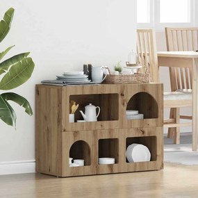 VidaXL Πλαϊνό γραφείο ELST Artisan Oak 80.5 x 35 x 59 εκ.