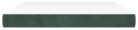 Στρώμα με Pocket Springs Σκούρο Πράσινο180x200x20 εκ. Βελούδινο - Πράσινο
