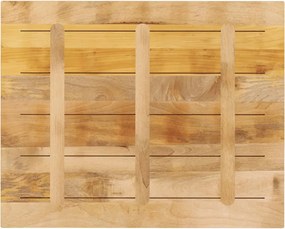 vidaXL Επιτραπέζια επιφάνεια 90x80x3,8 cm Ορθογώνια από μασίφ ξύλο