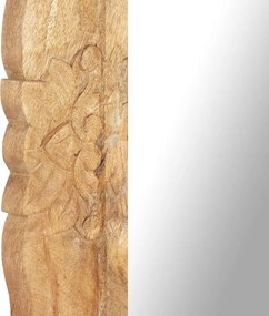 vidaXL Καθρέφτης 110 x 50 εκ. από Μασίφ Ξύλο Μάνγκο