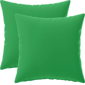vidaXL Κάλυμμα Μαξιλαριού 2 pcs HEERLEN Πράσινο 45 x 45 cm Πολυεστέρας