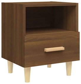 vidaXL Κομοδίνα 2 τεμ. Καφέ Δρυς 40 x 35 x 47 εκ.