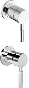 La Torre New Tech Chrome 12151N - Μίκτης εντοιχισμού με εκτροπεα 3 εξόδων