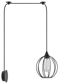 Φωτιστικό Τοίχου - Απλίκα SE21-BL-B10-BL1W-GR2 ADEPT PENDANT Black Metal Grid Wall Lamp+ - 51W - 100W - 77-8895