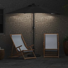 vidaXL Ομπρέλα Κήπου Ανθρακί 294 x 150 x 223 εκ