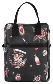 Τσάντα Φαγητού Ισοθερμική PVC Leather Old School Ink 7lt-20x14x27εκ. Save The Aegean Estia 01-33019