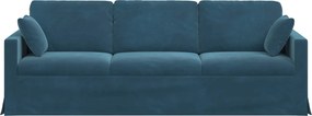vidaXL Καναπές Μπλε 228 x 78 x 80 εκ Βελούδο