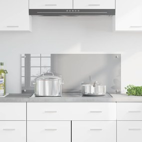 vidaXL Πλακάκι Κουζίνας Ανοιχτό Γκρι 100x40x0,6 εκ. Σκληρυμένο Γυαλί