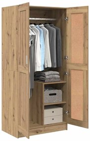 vidaXL Ντουλάπι artisian oak 82.5 x 51.5 x 180 εκ. Επεξεργασμένο ξύλο