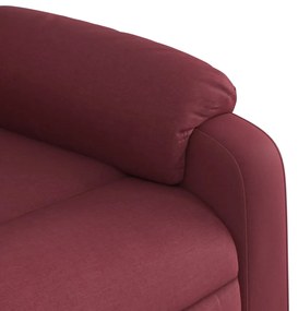 Πολυθρόνα Ανακλινόμενη με Ανύψωση Μπορντό Υφασμάτινη 3205205