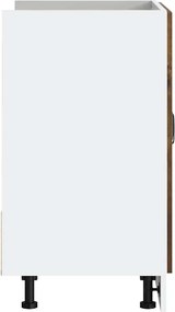 vidaXL Ντουλάπι βάσης νεροχύτη "Lucca" Καπνιστή δρυς